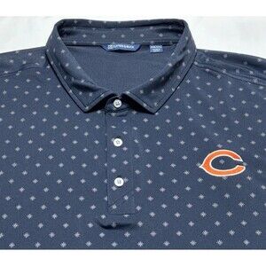 Chicago Bears Nike Navy Polo Shirt Mens Size 4XB Football NFL Short Sleeve